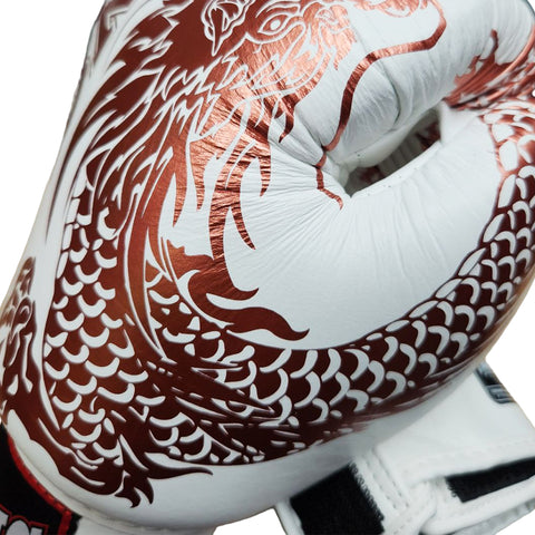 Boxing Gloves Twins Special FBGV-49 Copper White Fancy Muay Thai Style