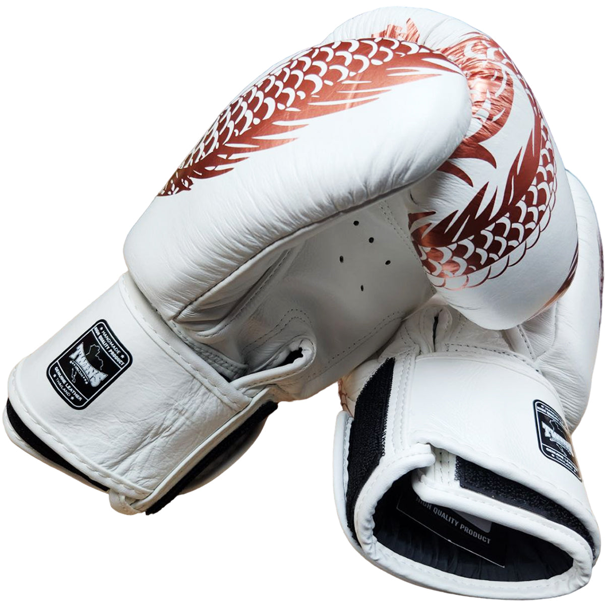 Boxing Gloves Twins Special FBGV-49 Copper White Fancy Muay Thai Style