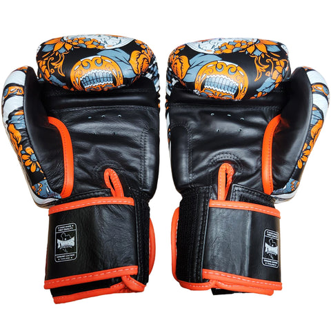 Boxing Gloves Twins Special FBGV-53 Orange Fancy Muay Thai Style