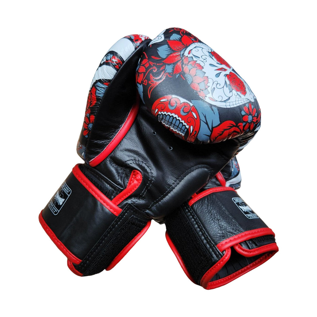 Twins Special FBGV-53 Skull Fancy Boxing Gloves, Red, view 3