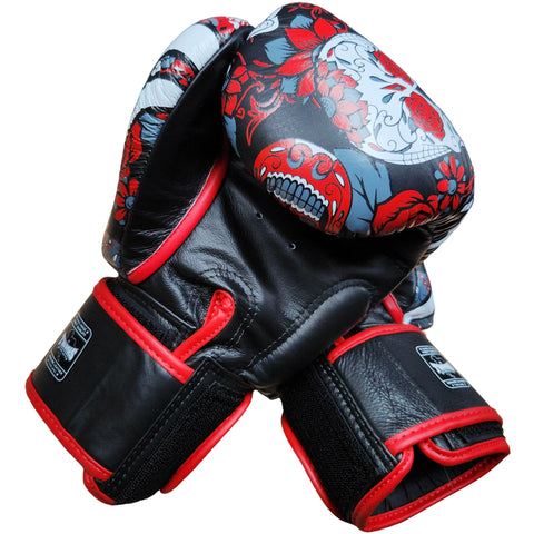 Boxing Gloves Twins Special FBGV-53 Red Fancy Muay Thai Style