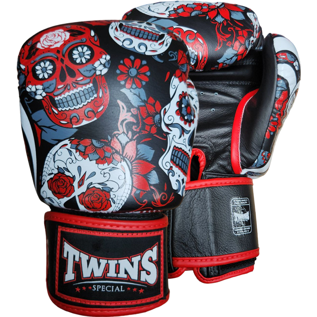 Boxing Gloves Twins Special FBGV-53 Red Fancy Muay Thai Style