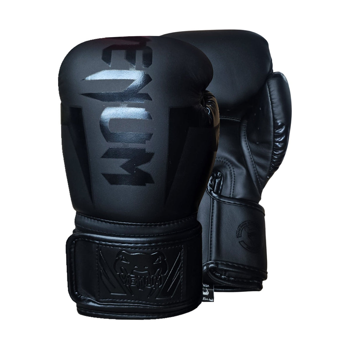Venum Elite Boxing Gloves, Black, view 1