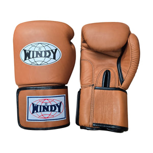 Boxing Gloves Muay Thai Windy BGVH Brown (Leather)