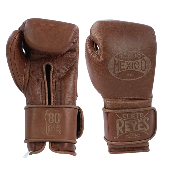 Boxing Gloves Cleto Reyes Hook Loop Vintage Brown