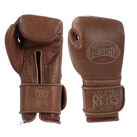 Boxing Gloves Cleto Reyes Hook Loop Vintage Brown