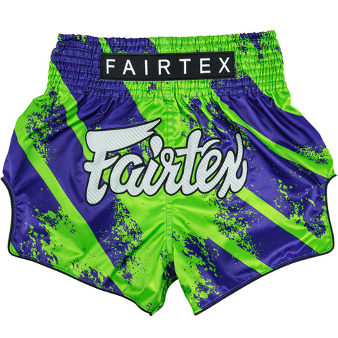 Shorts Martial Arts Fairtex BS1928 Street King Green Blue