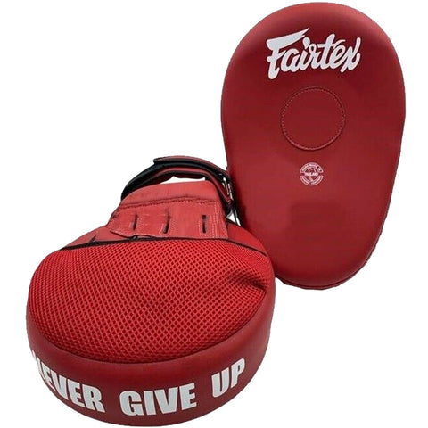 Focus Mitts Fairtex FMV13 Solid Red Maximized