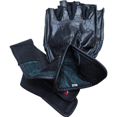 Gloves MMA Grappling Revgear Black Leather