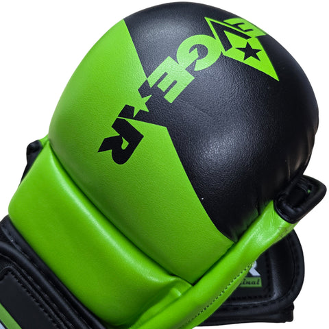 Gloves MMA Revgear Pinnacle P4 Training and Sparring Black Green