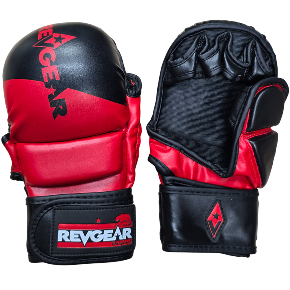 Gloves MMA Revgear Pinnacle P4 Training and Sparring Black Red