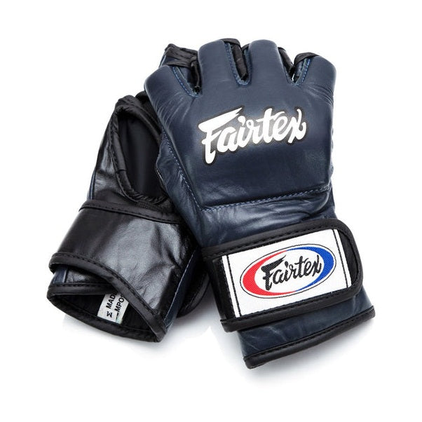 Fairtex FGV12 MMA Gloves, Blue Black, view 1