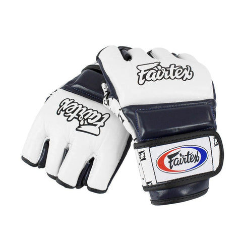 Gloves MMA Fairtex FGV17 White Blue