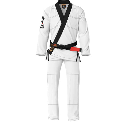 BJJ GI Jaguar Jag King Brazilian Jiu Jitsu BJJ Kimono Uniform Kids Adults Unisex White/Black