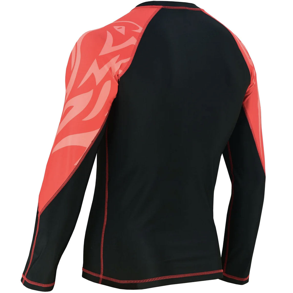 Rash Guard Long Sleeve Jaguar Pro Gear For Mixed Martial Arts Black Red