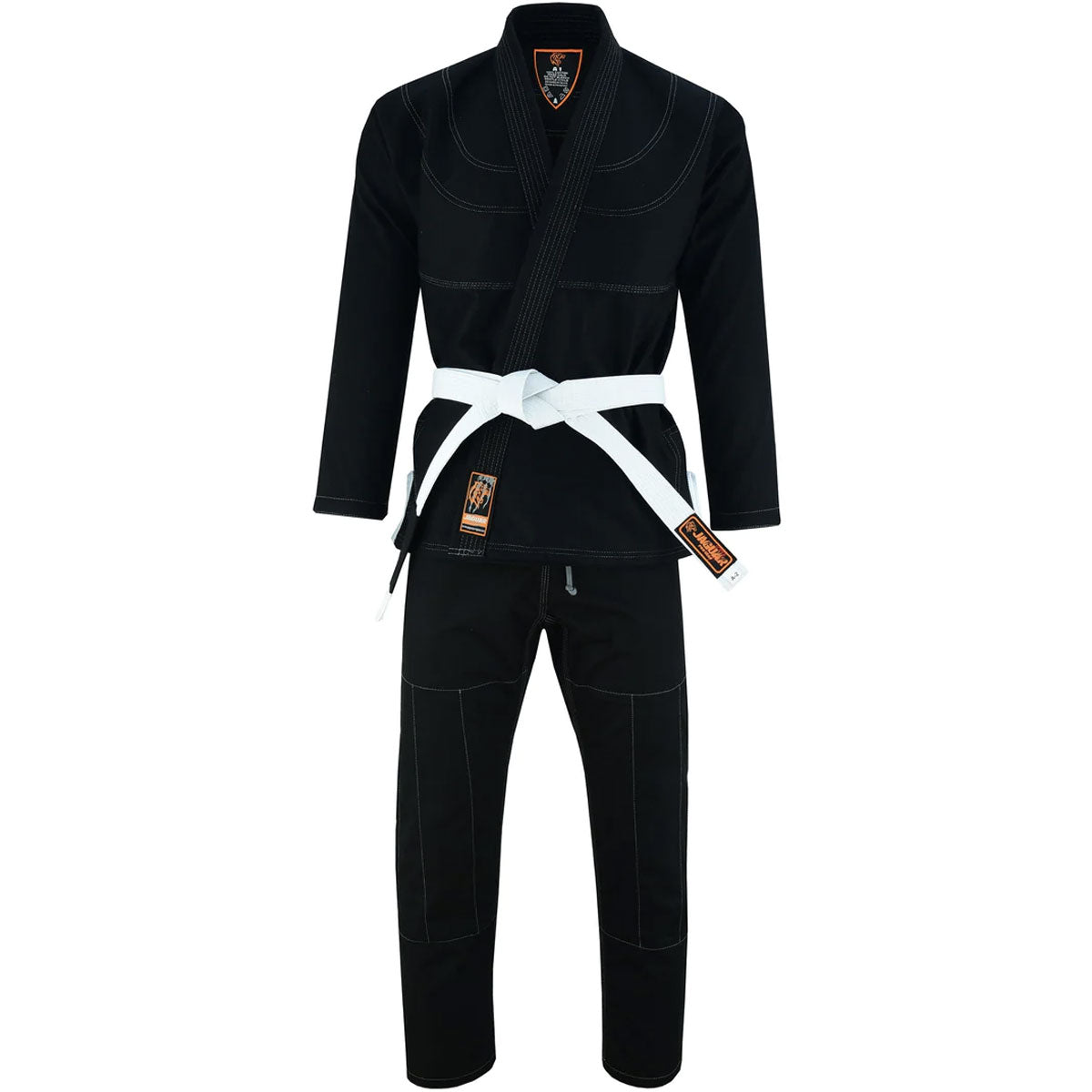 BJJ GI Jaguar Regular Brazilian Jiu Jitsu Kimono Uniform Kids Adult Unisex Black