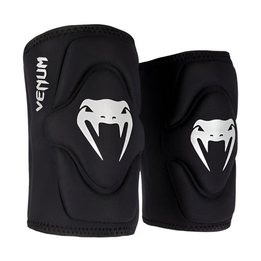 Venum Kontact Gel Knee Pads, Black/Silver, view 1