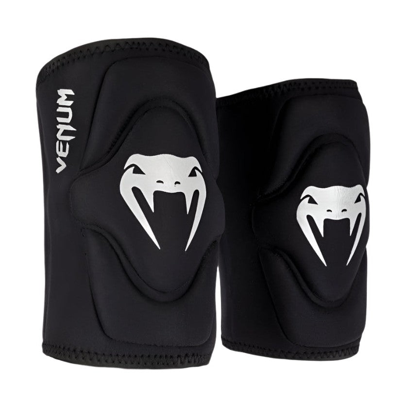 Venum Kontact Gel Knee Pads, Black/Silver, view 1