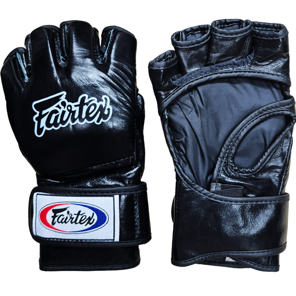 NEW! Fairtex Ultimate Combat FGV12 Gloves - MMA Gloves - White shops & Black - Sz L