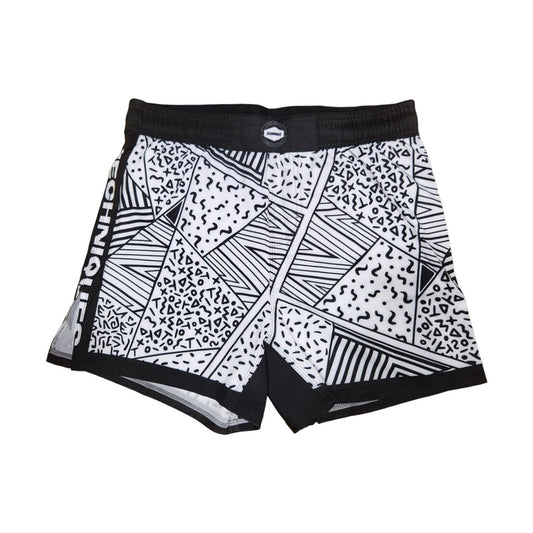 Shorts Martial Arts Cookies n’ Cream MMA Black White Techniques Canada
