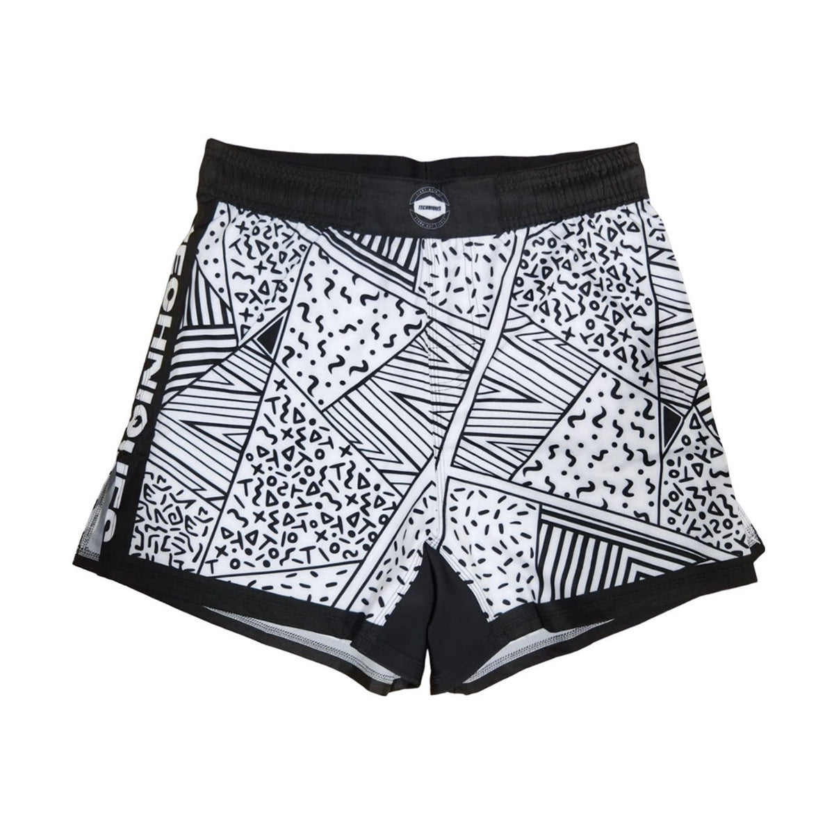 Shorts Martial Arts Cookies n’ Cream MMA Black White Techniques Canada