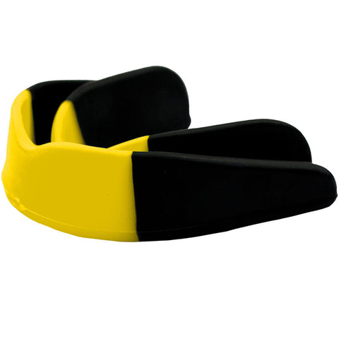 Mouthguard Boil & Bite Revgear Single Black Yellow (for Adult)