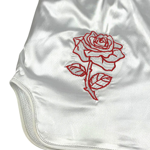 Shorts Muay Thai Style Rosé White Retro Techniques Canada