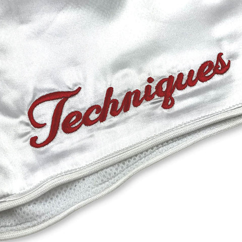 Shorts Muay Thai Style Rosé White Retro Techniques Canada