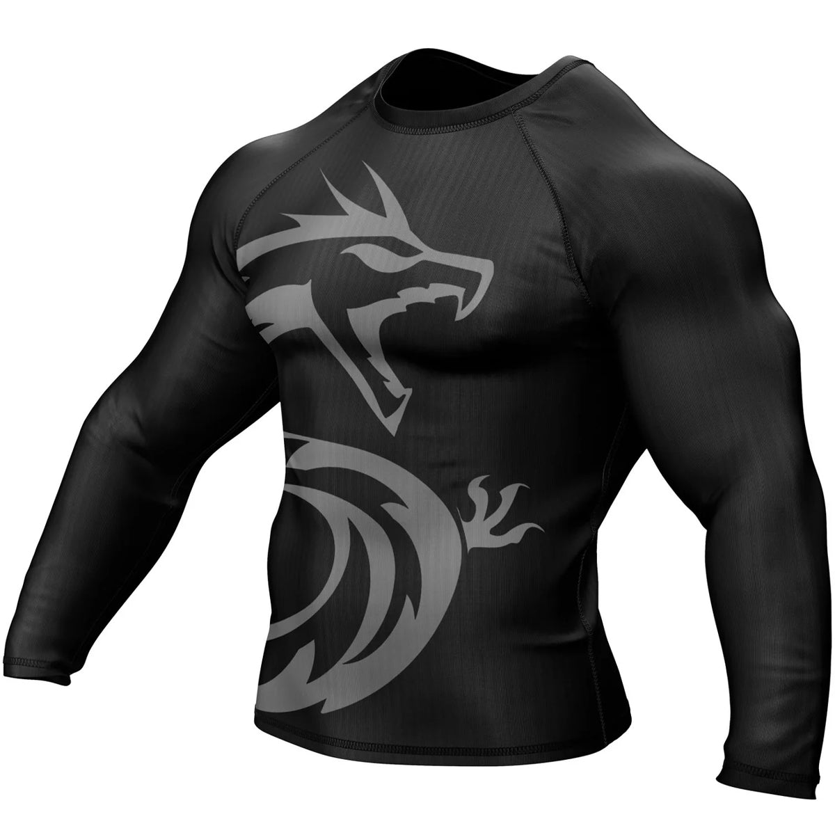 Rash Guard Long Sleeve Summo Basic Black BJJ