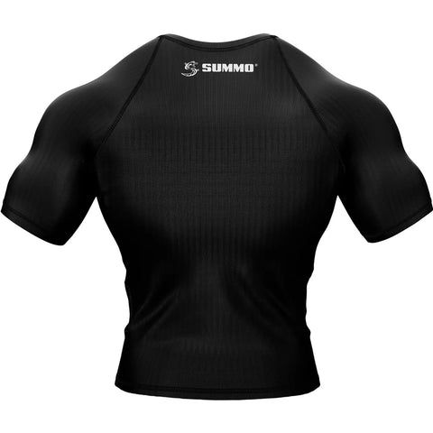 Rash Guard Short Sleeve Summo Basic Black BJJ