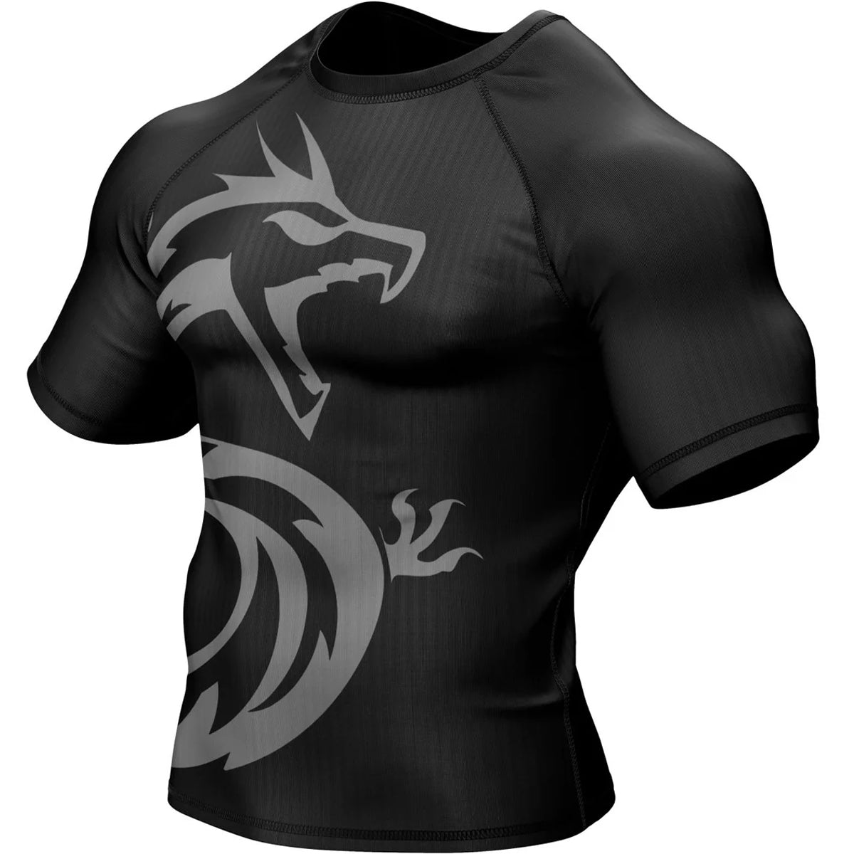 Rash Guard Short Sleeve Summo Basic Black BJJ