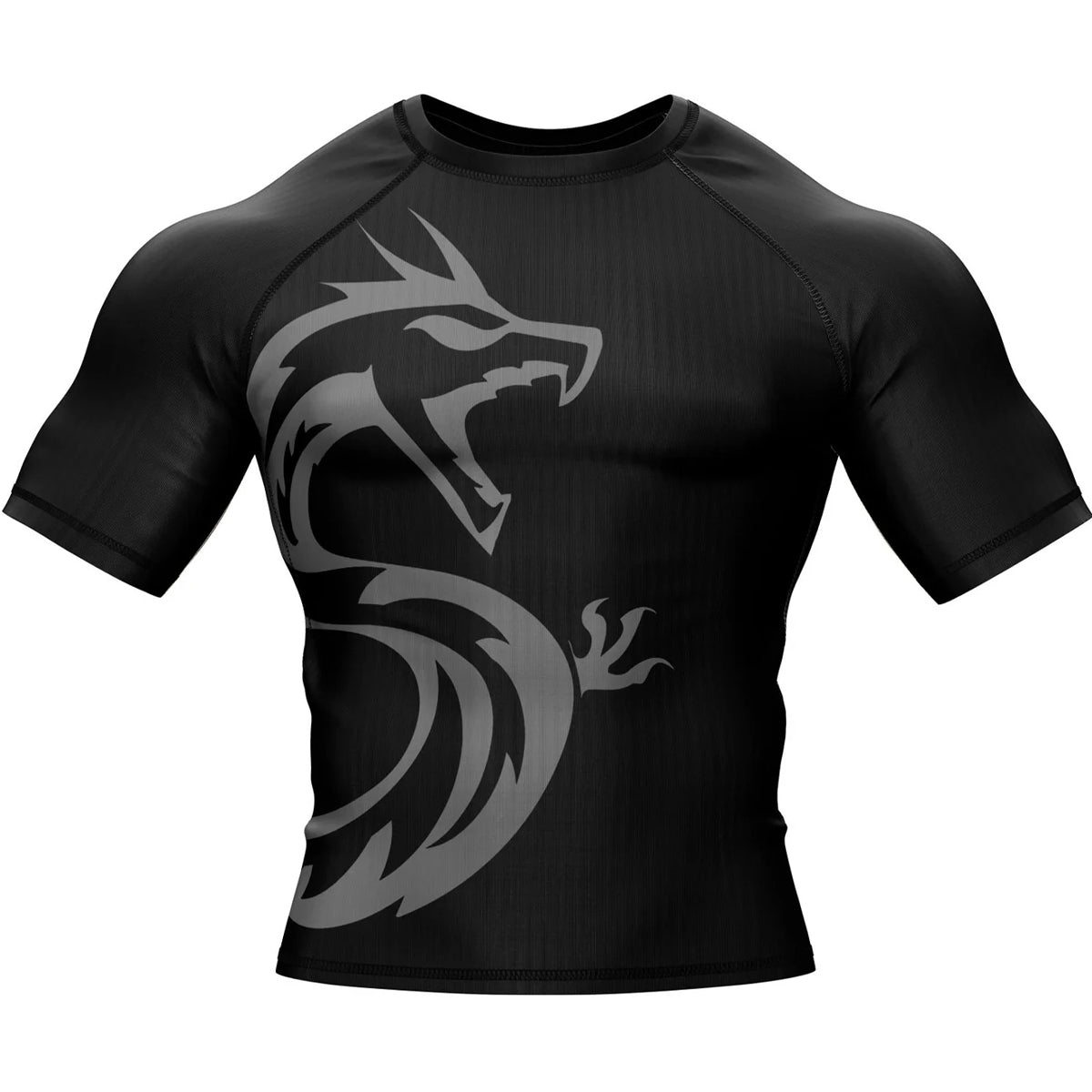 Rash Guard Short Sleeve Summo Basic Black BJJ