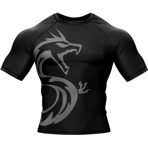 Rash Guard Short Sleeve Summo Basic Black BJJ