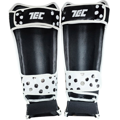 Shin Guards Boxing Polkadot Techniques Canada White Black