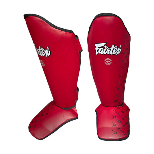 Fairtex SP5 Shin Guards, Red, view 1