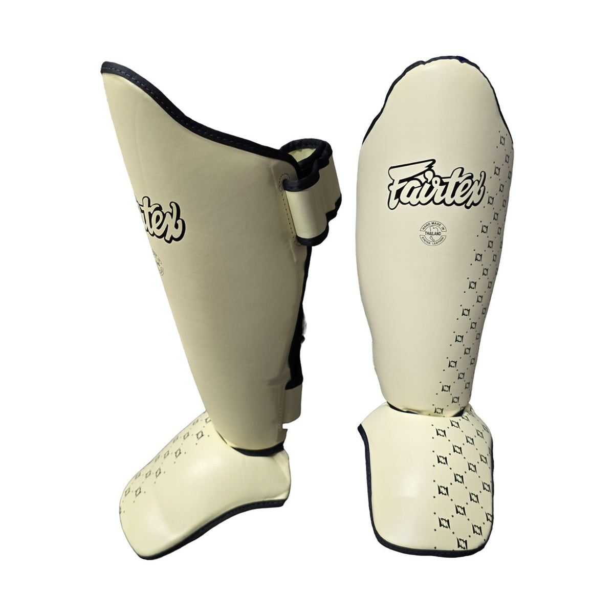 Fairtex SP5 Shin Guards, Cream White, view 1