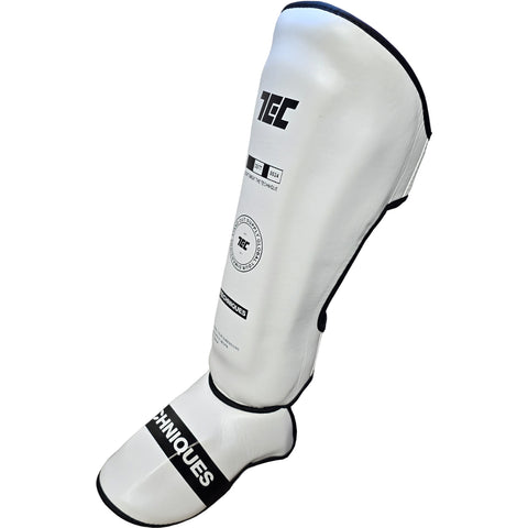 Shin Guards Global Tour Dimensions Techniques Canada White