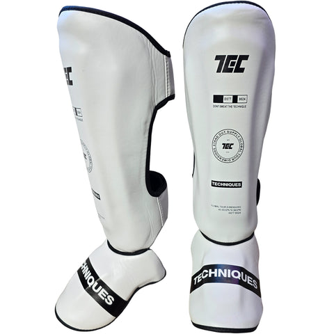 Shin Guards Global Tour Dimensions Techniques Canada White