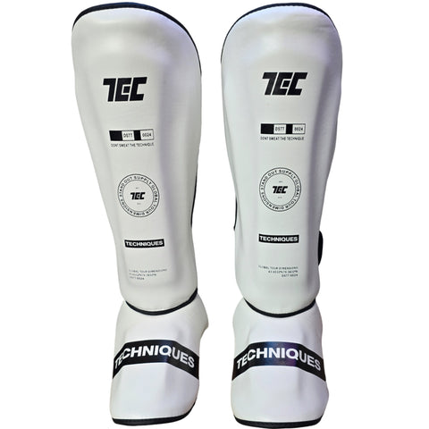 Shin Guards Global Tour Dimensions Techniques Canada White