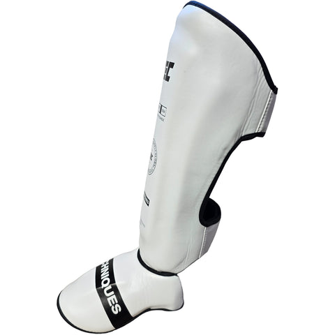 Shin Guards Global Tour Dimensions Techniques Canada White