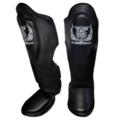 Shin Guards Top King Boxing TKSGP-GL Black