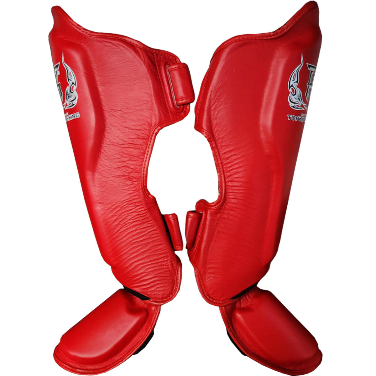 Shin Guards Top King Boxing TKSGP-GL Red