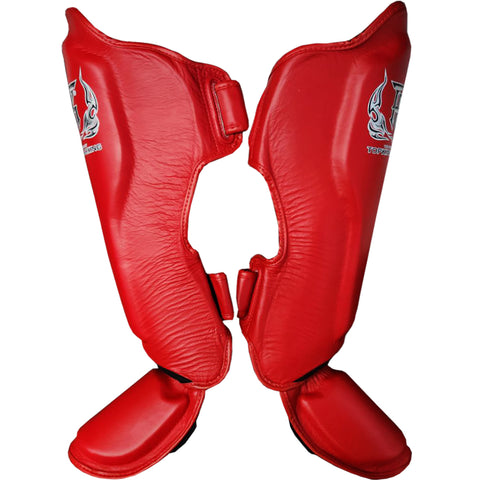 Shin Guards Top King Boxing TKSGP-GL Red