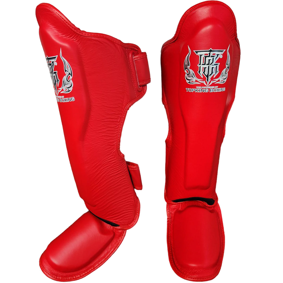 Shin Guards Top King Boxing TKSGP-GL Red