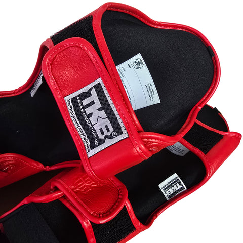 Shin Guards Top King Boxing TKSGP-GL Red (Old Logo)