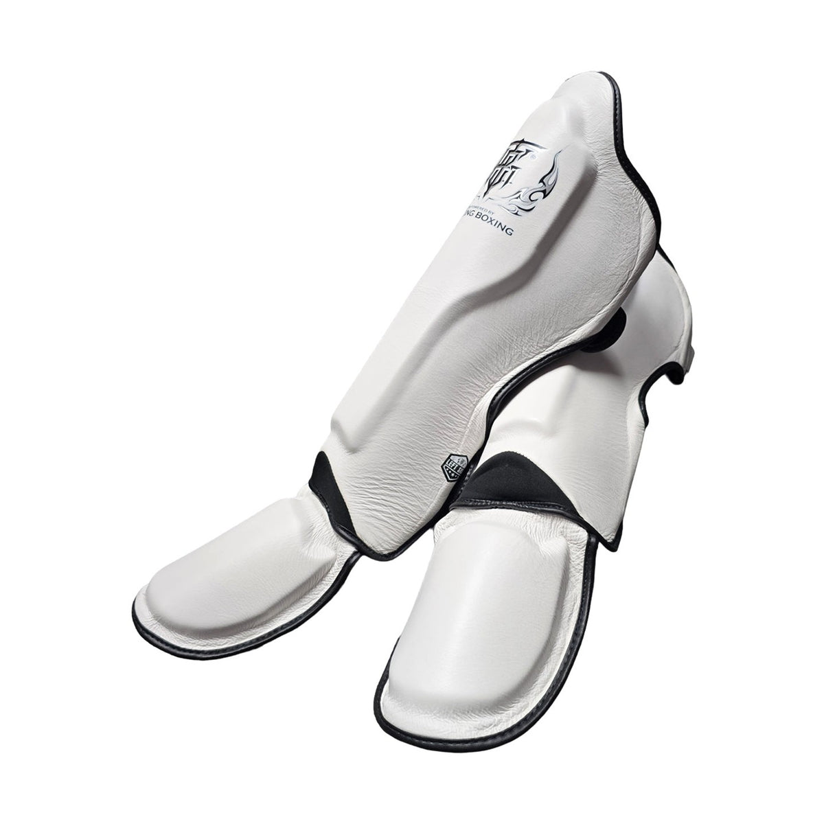 Top King TKSGP-GL Pro Shin Guards, White Black, view 2