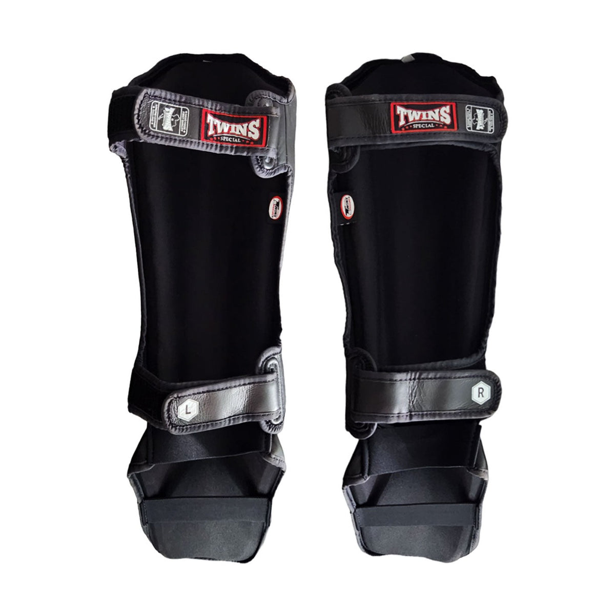 Twins Special SGL-10 Shin Guards, Black, view 2