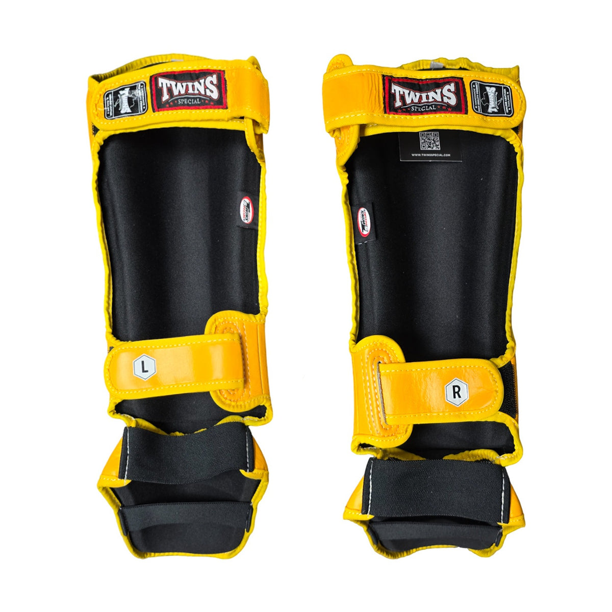 Twins Special SGL-10 Shin Guards, Yellow, view 3