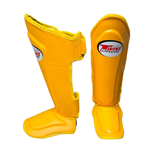 Twins Special SGL-10 Shin Guards, Yellow, view 1