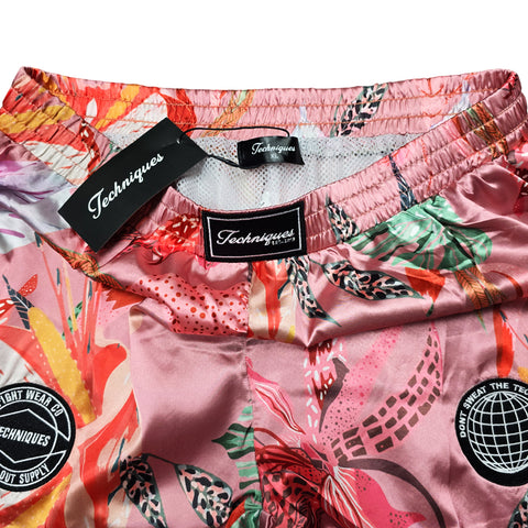 Shorts Muay Thai Style Floral Retro Techniques Canada